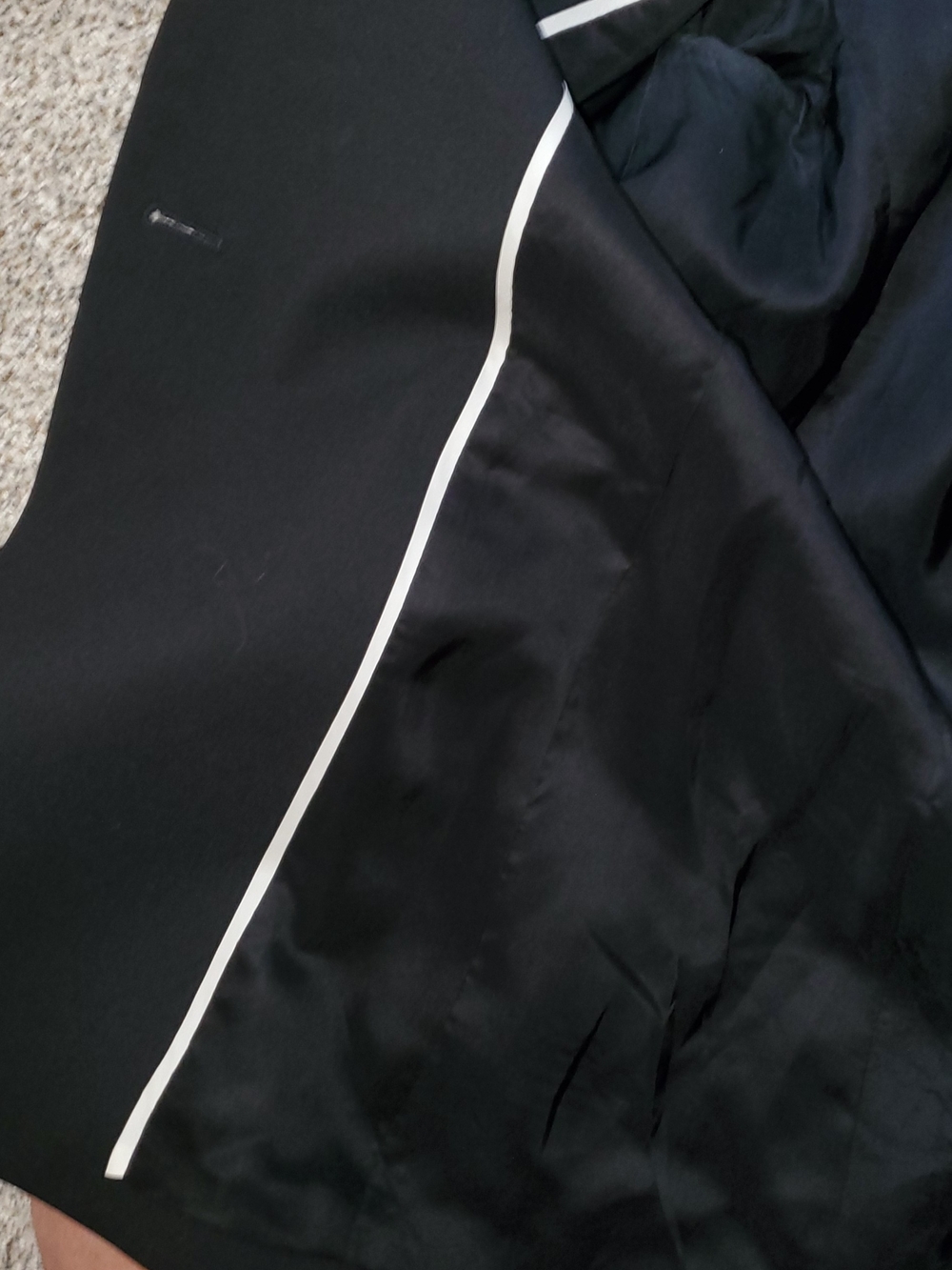 Theory Black Single-Button Blazer with Notch Lapels - Picture 8 of 12